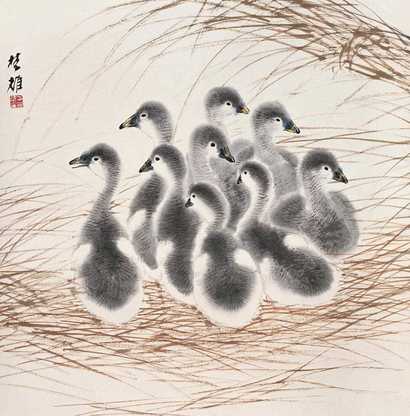 方楚雄 新雏图 立轴